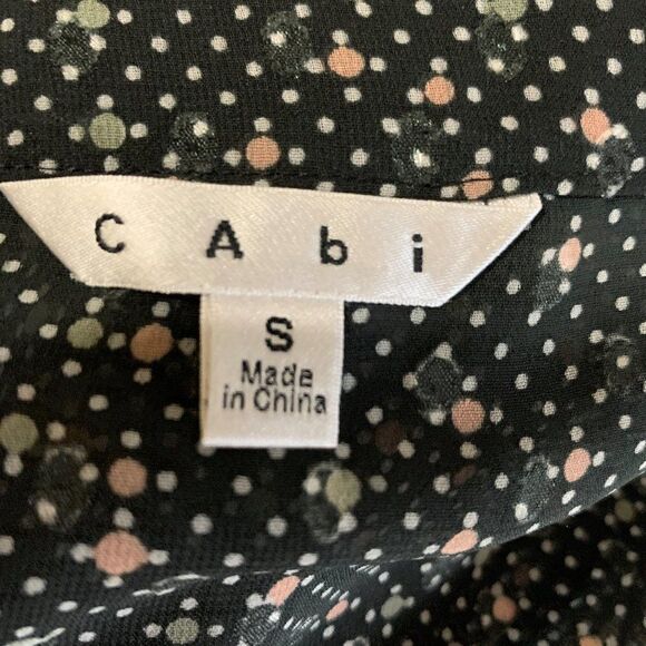 CAbi Swiss Dot sheer high/low top - S - Picture 8 of 8